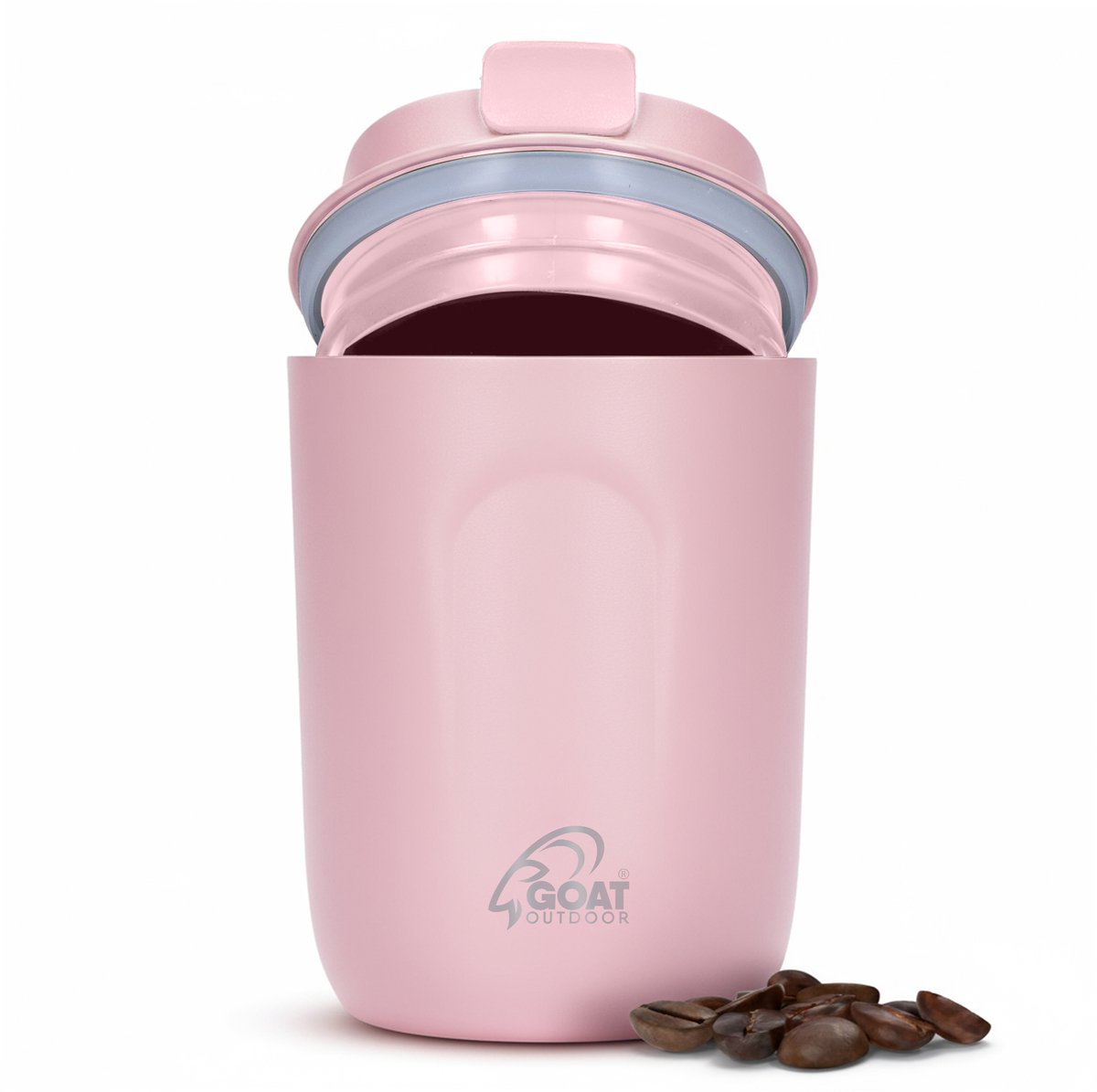 GOAT Outdoor Thermosbeker - Koffiebeker To Go - Travel Mug voor Koffie en Thee - Theebeker - 220 ML - RVS