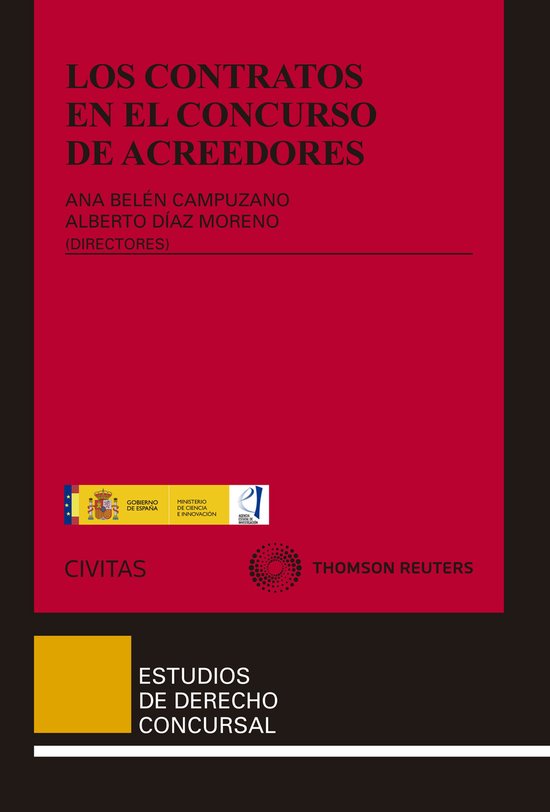 Los contratos en el concurso de acreedores - cover