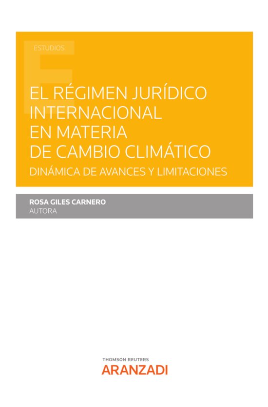 El régimen jurídico internacional en materia de cambio cli ... - cover