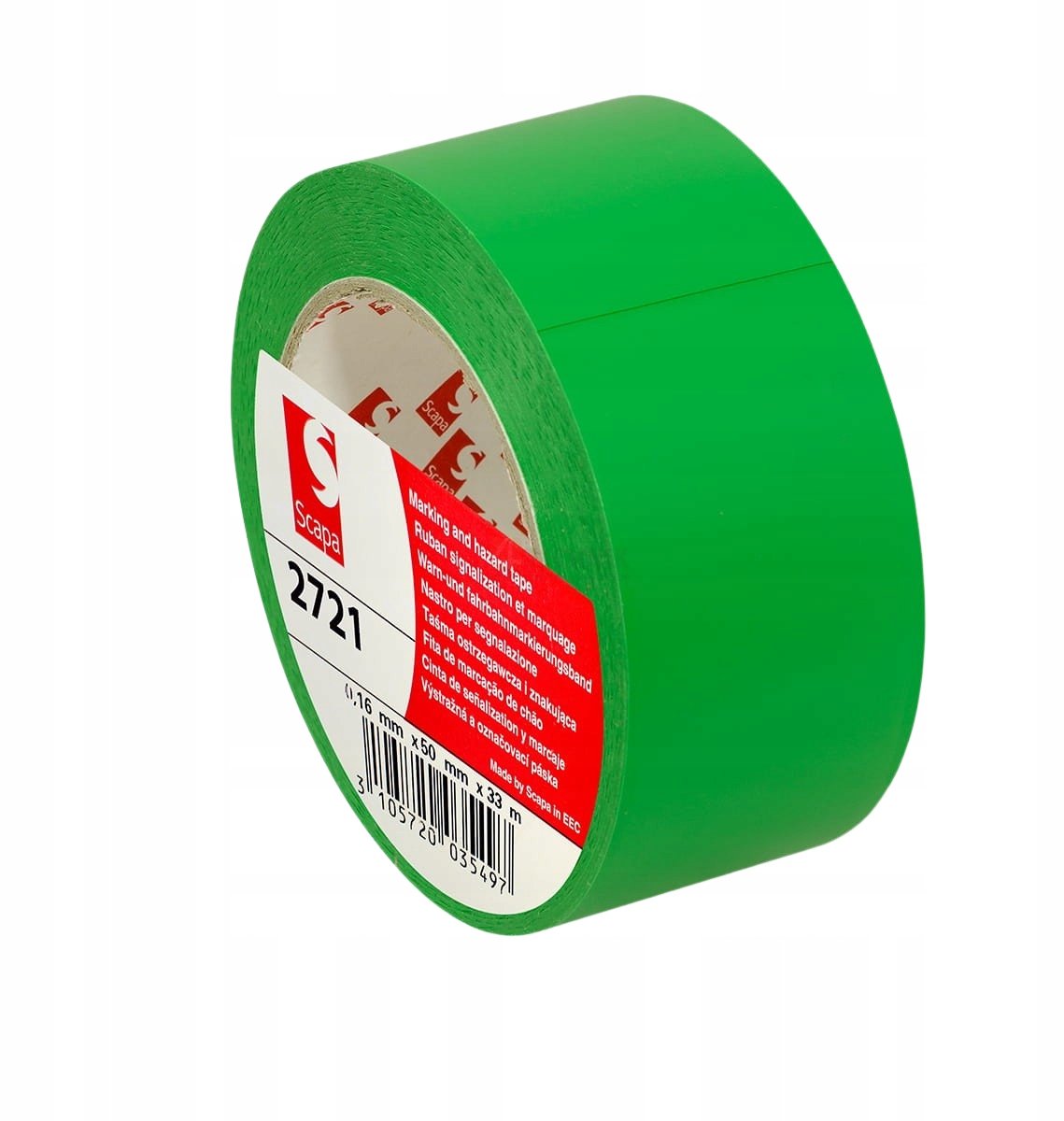 Merkloze Waarschuwingstape Groen 50mm x 33m - Hoge Kleefkracht