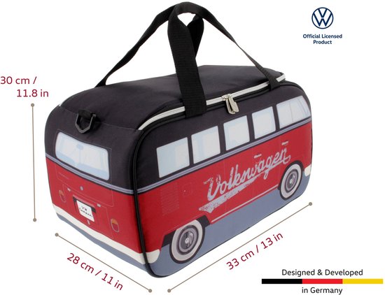 Volkswagen T1 Bus Koeltas - 25 Liter - Rood/Zwart van Volkswagen — afbeelding 5