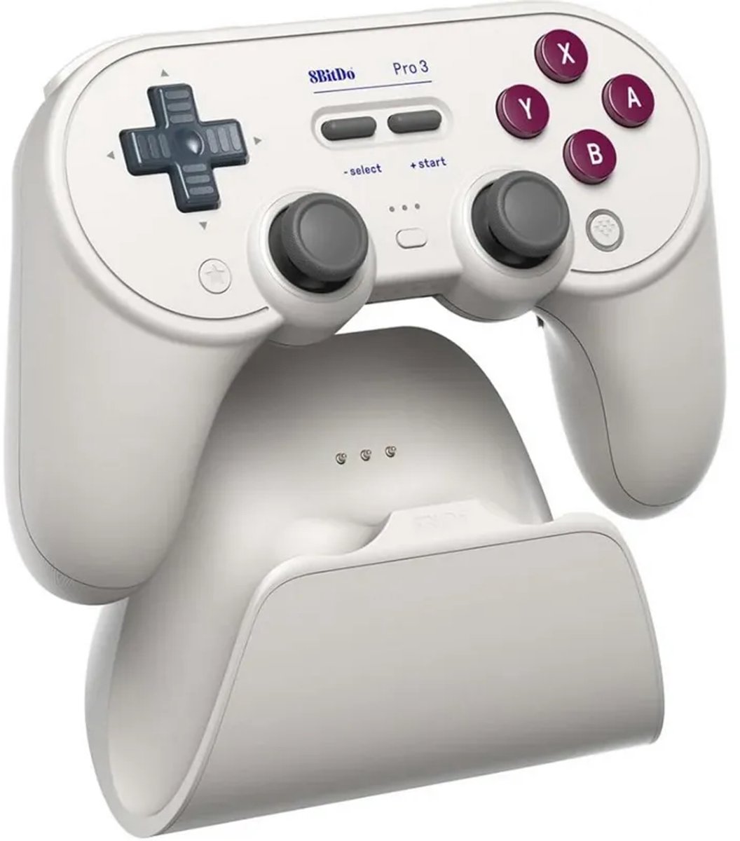 8BitDo Pro 3 Bluetooth Controller - Draadloze Gamepad - Nintendo Switch / Switch 2 / PC / Mac / Android / iOS - Bluetooth & 2.4 GHz & USB - Zilver – foto 6