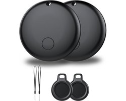 Buzzy GPS Tracker Android – 2 stuks - voor Hond en Kat - Werkt met Google 'Find Hub app' – Zonder Abonnement – GPS Tracker voor Auto, Kind & Bagage – Zwart