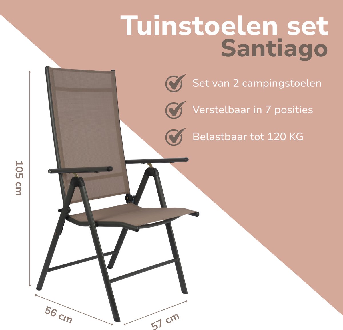 Lifetime Garden Tuinstoelen Santiago Set 2 Stuks thumbnail 3