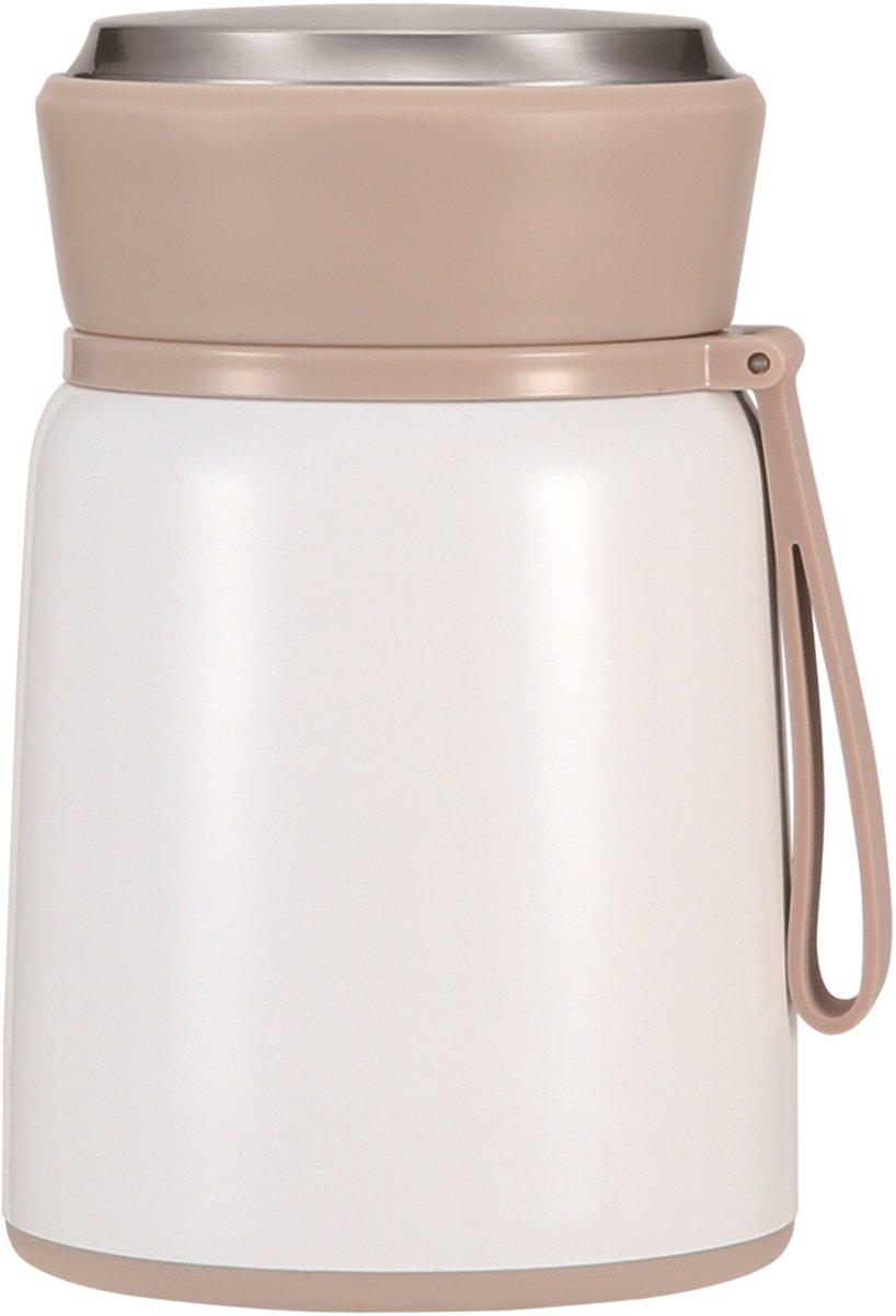 Thermos Voedselcontainer - Roestvrij Staal incl. - Opvouwbare Lepel 530ml