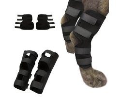 Sander Shop Neopreen compressiebandage voor hondenpoten voor en achter, beschermt letsel aan poten, verstuikingen, artritis, verstelbare riemen (M)