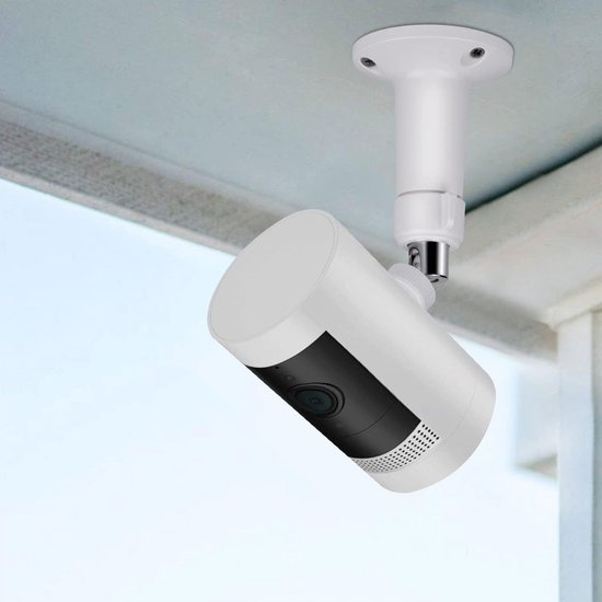 2-delige - 360° verstelbare camerabeugel - Camera-accessoires - Muurbeugel voor binnen/buiten - Compatibel met Ring Stick Up Cam en Ring Outdoor Cam Plus - Wit 9,5 x 7,6 cm van Merkloos — afbeelding 4