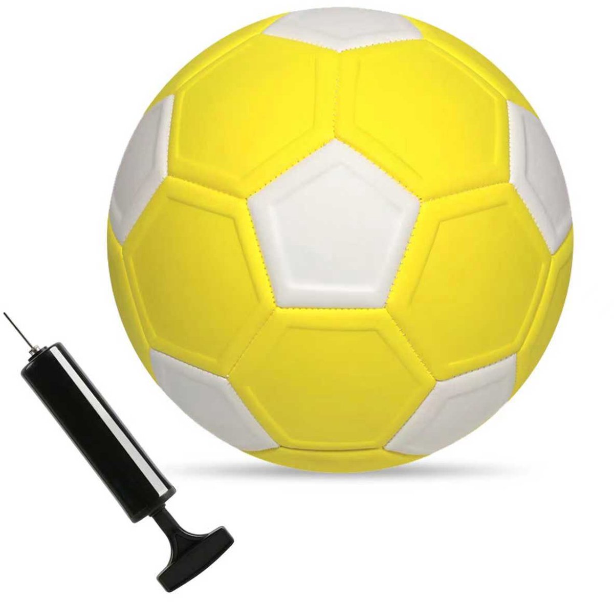Curve bal 0 voetbal - trainingsmateriaal - kickerball - voetbal spullen - curve ball voetbal - Geel