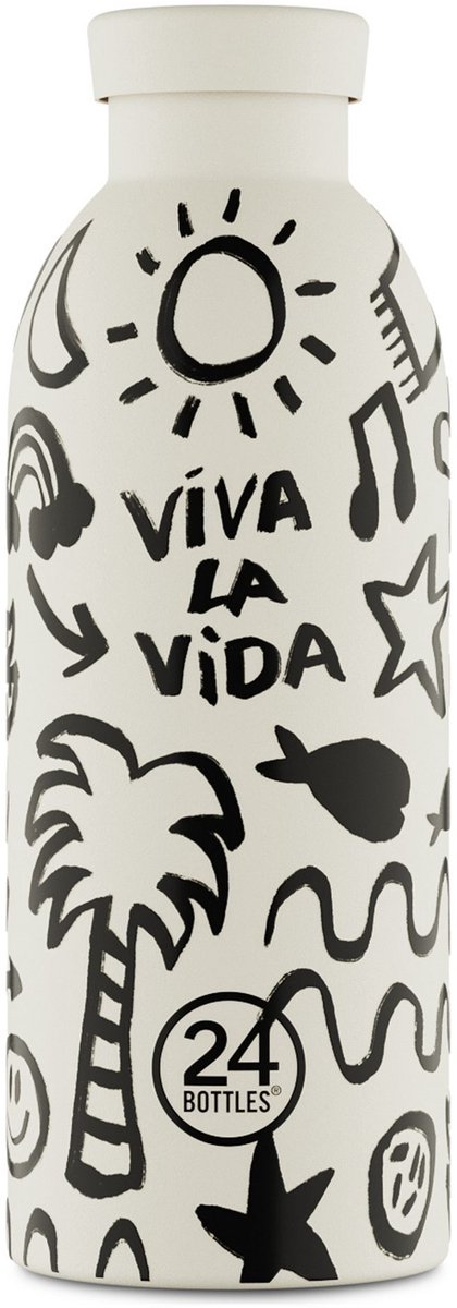 24Bottles Clima drinkfles 500 ml Capaciteit - viva la vida