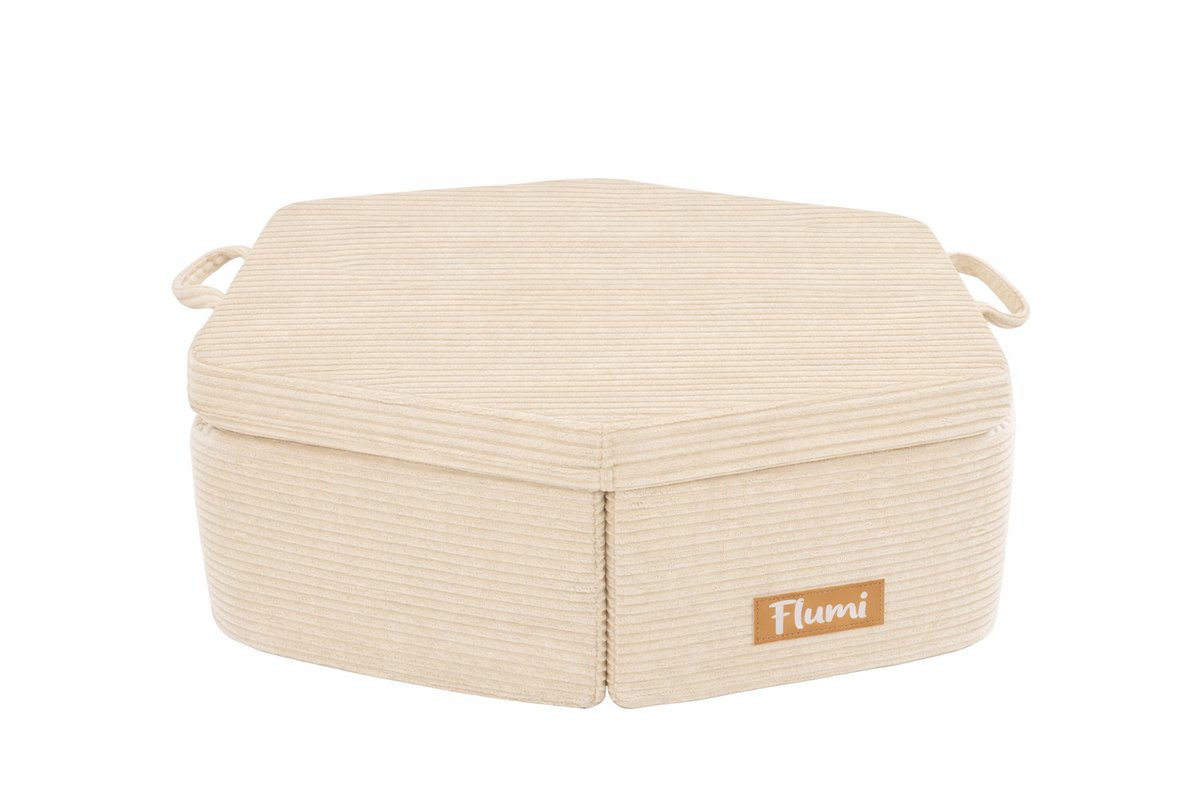 Flumi modulaire Montessori speelset - schuim speelmeubel voor kinderen - 6 elementen - beige