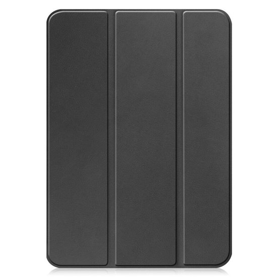 iPad 10.9 (2022 / 2025) tri-fold smart case hoes – zwart