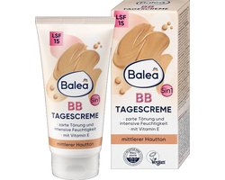 Balea BB Creme - BB Cream Medium - Getinte dagcrème met SPF - Gekleurde dagcreme - Tinted Moisturizer - SPF15 - Medium huidskleur - 50 ml