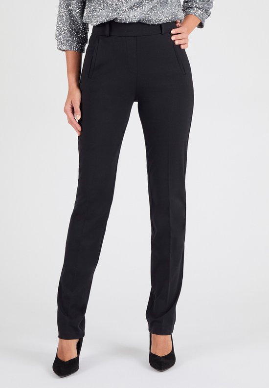 Damart - Pantalon en jersey Milano facile à enfiler, bi-élastique, Perfect Fit by Damart - Femme - Zwart - 38