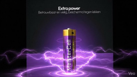 MeisterCell 80 stuks AAA Batterijen Alkalinebatterijen, Alkalinebatterij - 1,5V – LR03 – Voordeelverpakking – Extra langdurige kracht