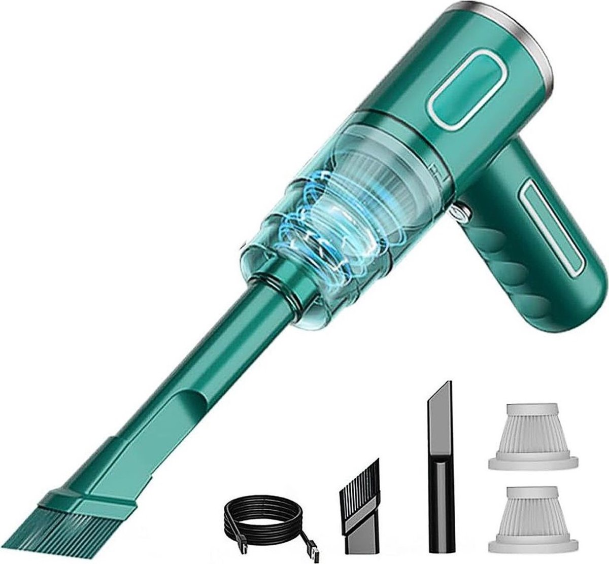 Draadloze Mini Handstofzuiger 2-in-1 Autostofzuiger - Draadloze - €27,29