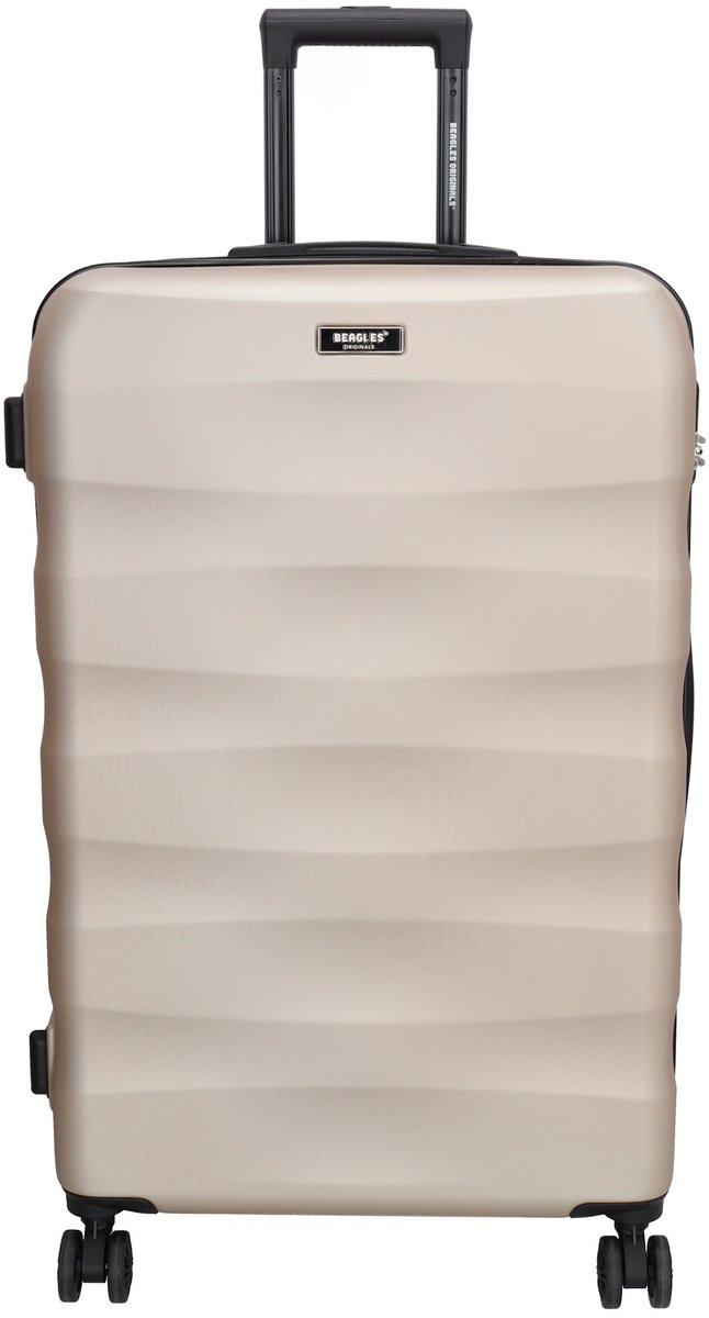 Beagles Originals Go Travel Grote Koffer - 74 cm - 94 Liter – Reiskoffer met Cijferslot - Champagne