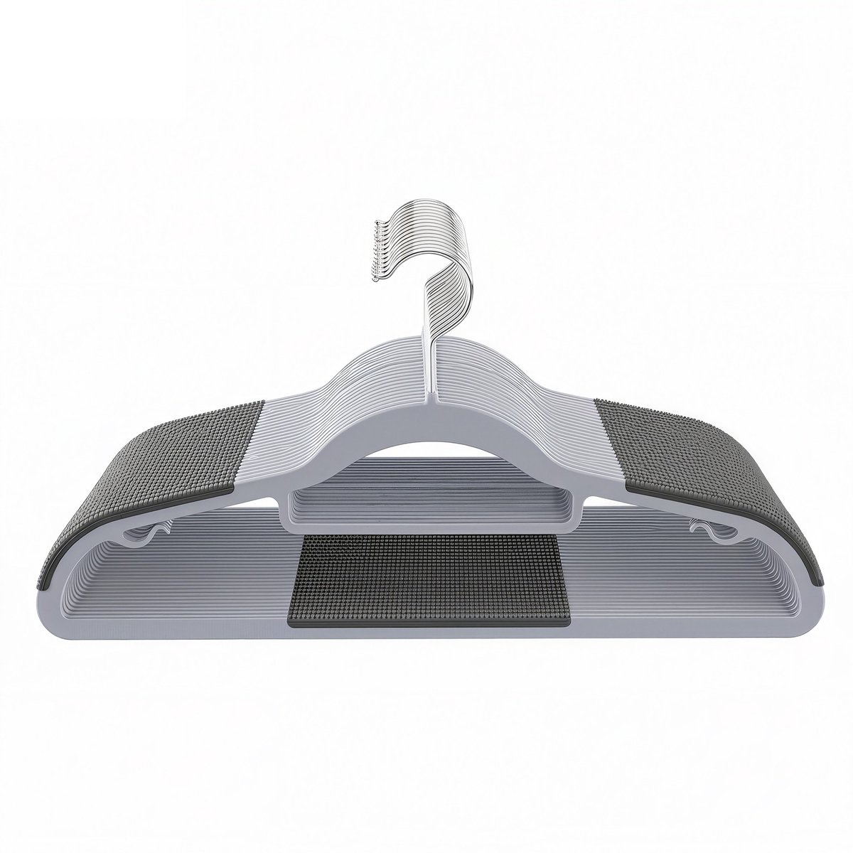 Kledinghangers – Antislip – Set van 30 – Grijs