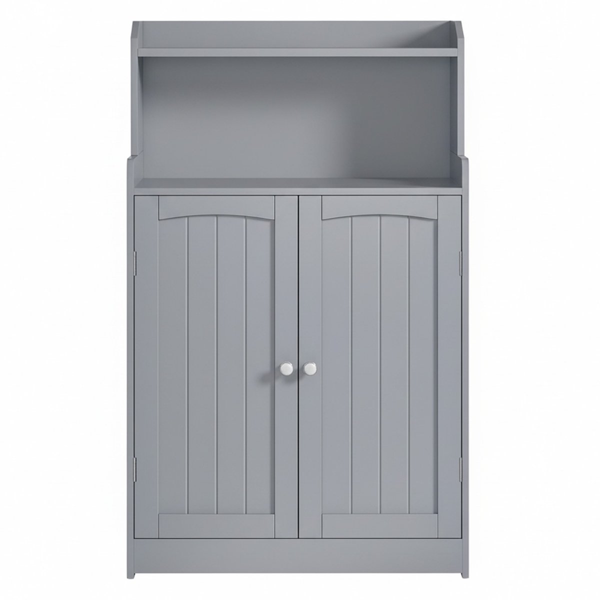 Vrijstaande badkamerkast – Verstelbare planken – 30 x 60 x 100 cm – Grijs