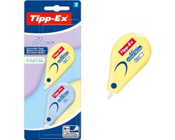 Tipp-Ex Mini Pocket Mouse Correctieroller Pastel - 6m x 5mm - 2 Stuks - Correctietape School Kantoor