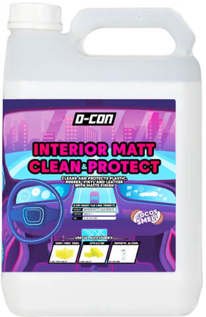 D CON INTERIEUR MATTE REINIGER EN DRESSING 5L