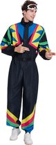Joya Party® Retro Skipak Zwart Heren | Carnavalskleding | Verkleedkleren | Vintage Ski Pak Carnaval | Jaren 80/90 Verkleedpak Volwassenen | Foute Skipakken | Compleet met Skibril & Riem | Warm One Piece Kostuum | Verkleedkleding Man | Maat M/L