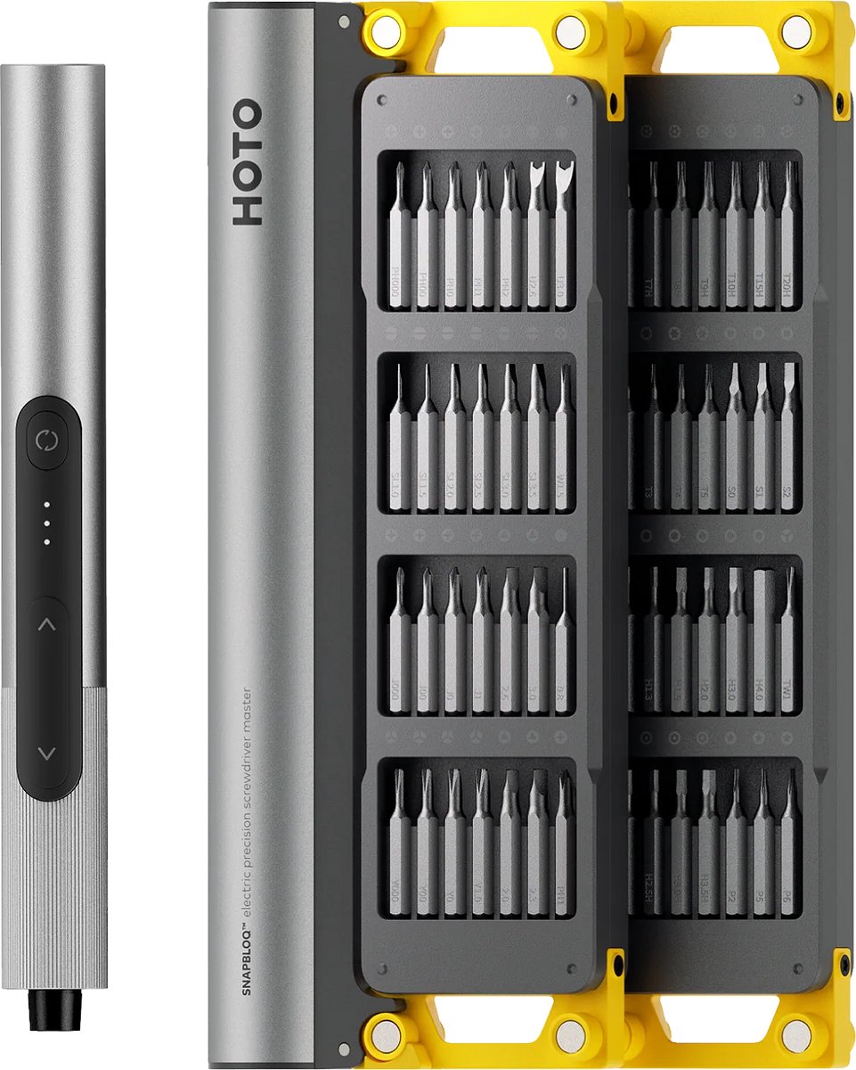 HOTO SNAPBLOQ S-A01 Electric Precision Screwdriver Master Set (56-Piece)
