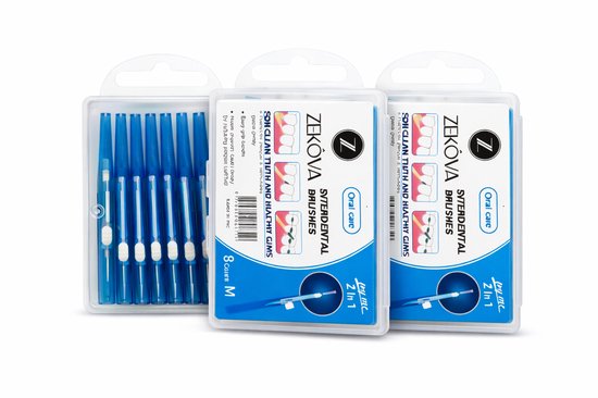 Tanden Ragger Interdentale Ragers 0.8 mm – 2-in-1 Tandenstoker & Rager - 3 Pack ...
