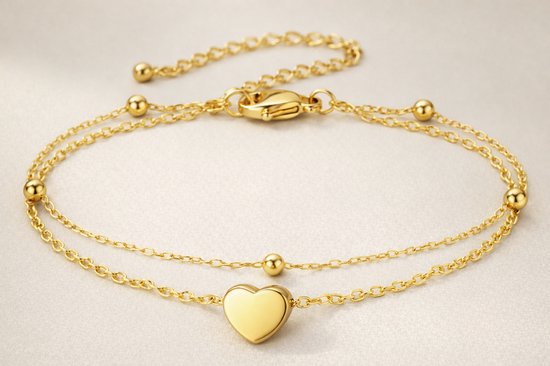 Foto: Lundholm luxe armband dames goud kleurig premium stainless steel jewellery bedel armband my uppsala serie cadeau voor haar moederdag cadeautje scandinavisch design