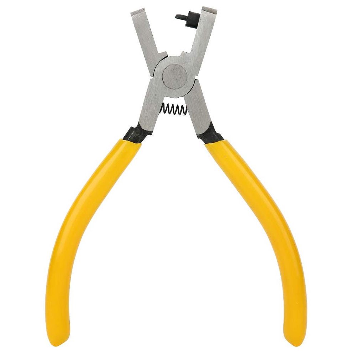 SouqOne - Handige Gatentang voor Horloges met Oogje - Reparatiegereedschap - Gele Armband - Leren Armband - Riem voor Horlogeband - Horlogeband Wisselen - Geschikt voor Diverse Horloges