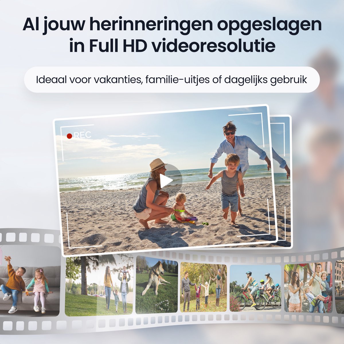 Siltcon® Digitale Camera - Full HD - 64 MP - Fotocamera - Mini Camera - Fototoestel - Vlog Camera voor Kinderen - Compact Camera - Foto & Video - 16x Zoom - Incl. 64GB SD – foto 3
