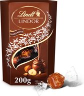Lindt LINDOR Hazelnoot melkchocolade bonbons 200 gram - 16 zacht smeltende chocolade bonbons