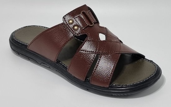 Marche - Slippers pour hommes - Slippers pour hommes - Slippers légers pour hommes - Slippers avec semelle intérieure souple - Marron - Taille 43