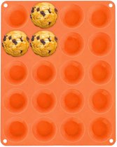 18-holletjes Cannelé-vorm 32 x 35 mm voor cannelé muffins - Mini