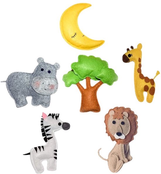 MiniMundo Babymobiel - Boxmobiel - Houten BabyMobiel - Dieren Paradijs - Boxmobiel - Wiegmobiel - Babyshower Cadeau - Kraam Cadeau — afbeelding 3