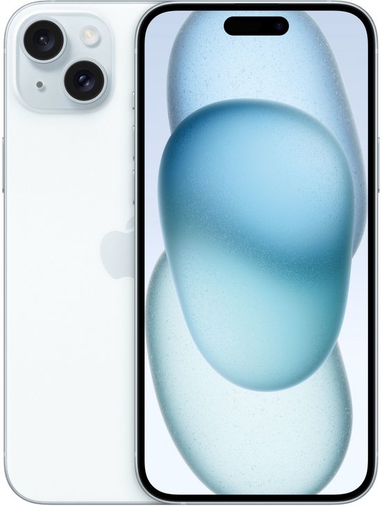 Apple iPhone 15 Plus 256GB Blauw – Sterke Aluminium Behuizing, Superresolutie Camera, USB-C, A16 Bionic Chip