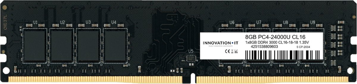 Innovation IT 3000 8GB CL 16 1,35V geheugenmodule 1 x 8 GB DDR4