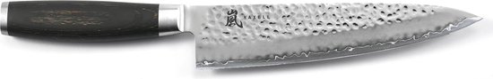 Couteau de chef Yaxell Taishi 20 cm - Artisanat japonais ultime et bois de hêtre Pakka Zwart - Approuvé par la FDA