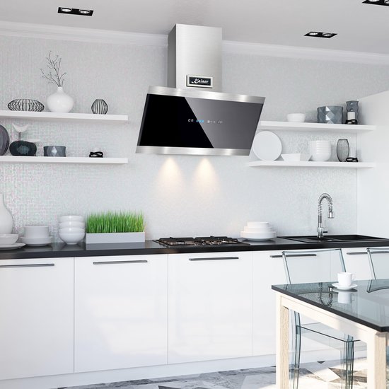 Kaiser Waskap AT 7435 ECO, Afzuigkap 70 cm, roestvrij staal, glas