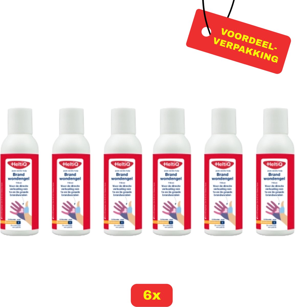 Goedkoopste 6X HeltiQ Brandwondengel - 6x 118ml - Voordeelverpakking!