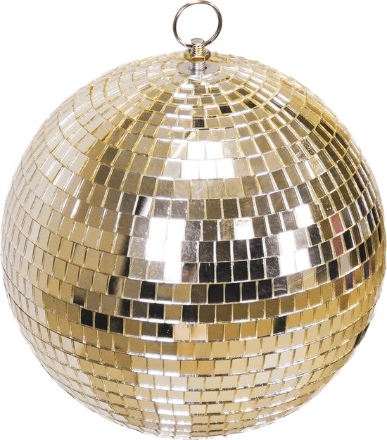 Discobal goudkleurig - Alles voor een DISCO themafeest - Feestartikelen.be