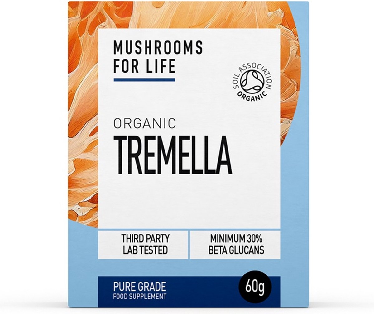 Goedkoopste Mushrooms for Life Tremella paddenstoelen poeder bio 60 Gram