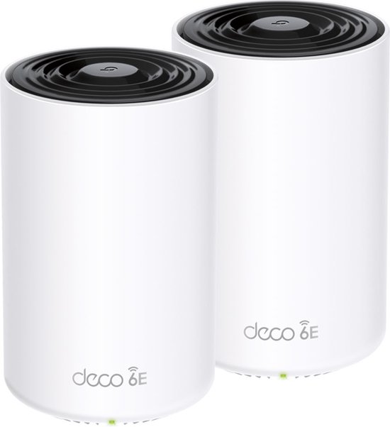 TP-Link Deco XE75 - Mesh WiFi - WiFi Versterker - Wifi 6E - 5400 Mbps - 2-Pack