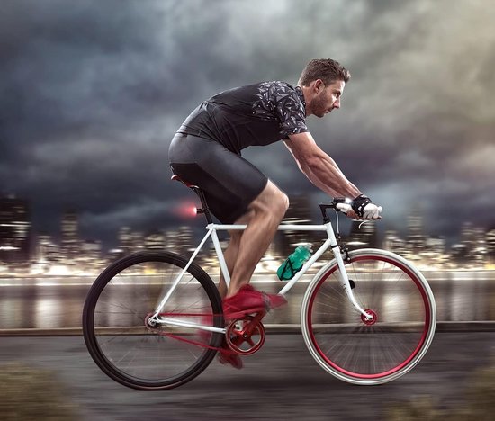 Fietsfleshouder met 21 Oz fietsfles, lichtgewicht fietsbekerhouder met schroeven - BPA-vrije fietsdrinkfles voor fietsen, racefietsen, mountainbikes, elektrische fietsen (groen) — afbeelding 4