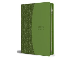 Biblia Reina Valera 1960 Tamaño grande, letra grande piel verde con cremallera / Spanish Holy Bible RVR 1960. Large Size, Large Print Green Leather with Zippe