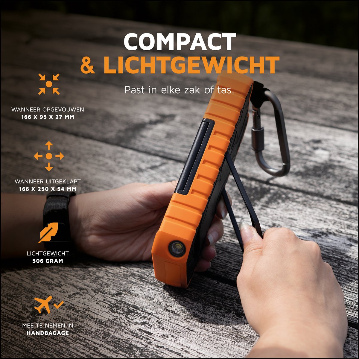 Rugged Solar Powerbank 10.000 mAh - 20W - DE