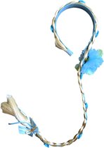 Serre-tête avec tresse à roses bleues - assorti à votre robe Elsa