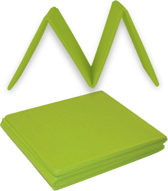 Toorx Fitness Yoga Mat - 115 x 48 x 0,5 cm - Inklapbaar - Fitnessmat - Groen