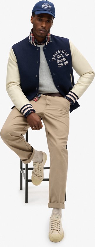 Veste Homme Superdry VARSITY CHAIN ​​​​STITCH BOMBER - Taille L