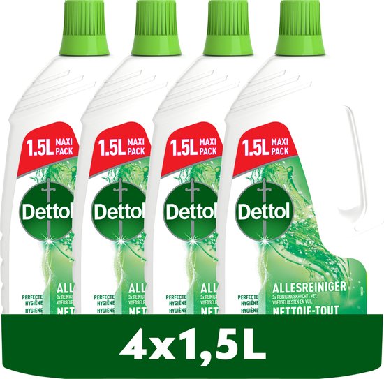 Dettol Allesreiniger - Original - 4 x 1,5 Liter - Voordeelverpakking