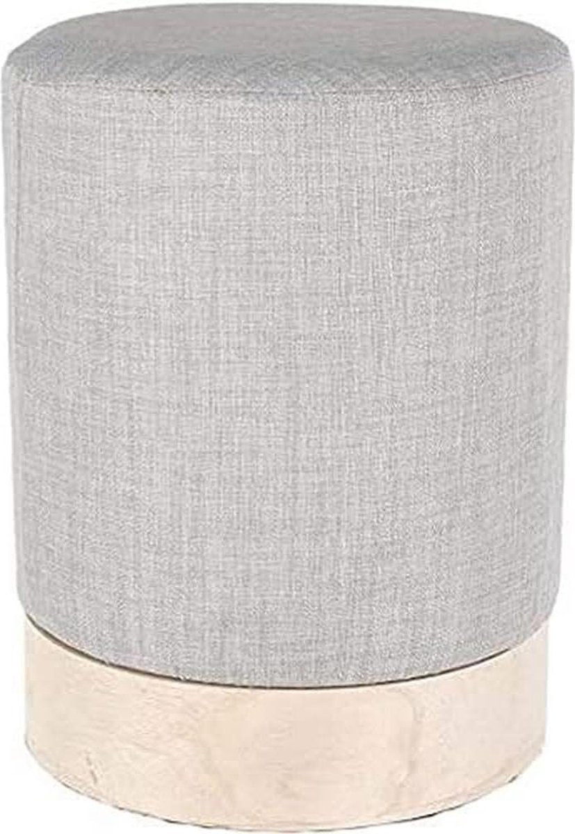 Pouf Gris Clair Style Scandinave - Grote Afmetingen